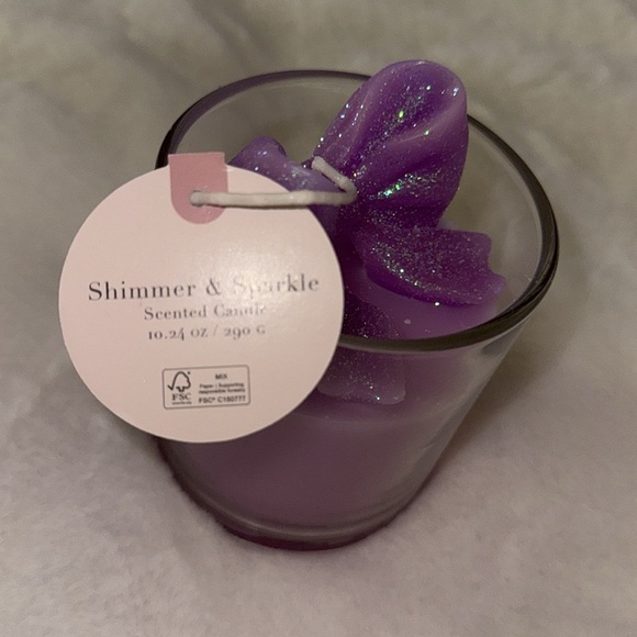 Sincerely James Shimmering Purple Bow Candle- NWT - Picture 5 of 5